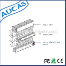 Krone Modul Etikettenhalter / Klappbarer Etikettenhalter für 10 Paar KRONE Modul / LSA Kofferhalter